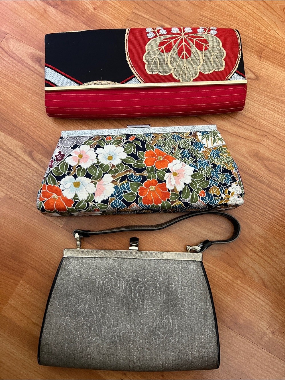3 vintage Japanese evening bags